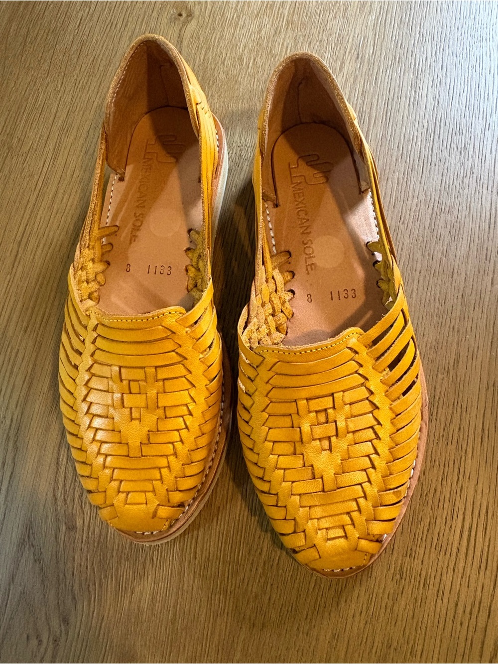 Mexican Sole Frida Yellow Huaraches